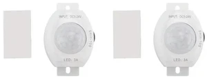 AJMRTC 2 Pack PIR Infrared Motion Sensor, DC5-24V Auto On Off Timer Switch, Human Body Motion Detector White PIR Sensor Module for LED Light, Home Lighting, Cabinet Lamp, DIY Automation Project AJMRTC 2 Pack PIR Infrared Motion Sensor, DC5-24V Auto On Off Timer Switch, Human Body Motion Detector White PIR Sensor Module for LED Light, Home Lighting, Cabinet Lamp, DIY Automation Project