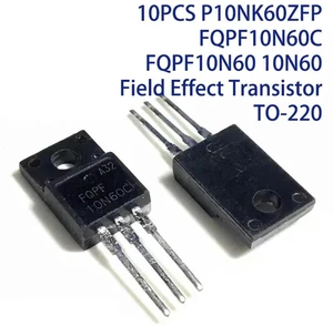 AJMRTC 10PCS P10NK60ZFP FQPF10N60C FQPF10N60 10N60 N-Channel MOSFET, 10N60 Field Effect Transistor TO-220 Package for Power Supply Circuit Repair Electronic DIY Projects AJMRTC 10PCS P10NK60ZFP FQPF10N60C FQPF10N60 10N60 N-Channel MOSFET, 10N60 Field Effect Transistor TO-220 Package for Power Supply Circuit Repair Electronic DIY Projects