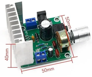 AJMRTC TDA7297 Digital Amplifier Board, A Type Dual Channel Finished Audio Amp Module, No Noise 12V Dual 15W Stereo Power Amplifier Board for Speaker, Home Audio DIY and Sound System Projects AJMRTC TDA7297 Digital Amplifier Board, A Type Dual Channel Finished Audio Amp Module, No Noise 12V Dual 15W Stereo Power Amplifier Board for Speaker, Home Audio DIY and Sound System Projects