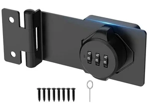 AJMRTC Keyless Cabinet Combination Latch, 90 Degree Angle Password Cabinet Lock, Durable Black Keyless Code Lock for Mailbox, Office File Cabinet, Storage Cupboard, Drawer Hardware Replacement AJMRTC Keyless Cabinet Combination Latch, 90 Degree Angle Password Cabinet Lock, Durable Black Keyless Code Lock for Mailbox, Office File Cabinet, Storage Cupboard, Drawer Hardware Replacement