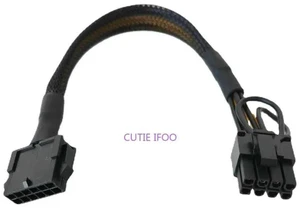 AJMRTC PCIe 5.0 12VHPWR 12 Pin to 8 Pin PCIe GPU Power Cable, 20cm 12pin to 8pin PCI Express Graphics Card Power Adapter Cord for Desktop Computer Graphics Card Power Supply Connection AJMRTC PCIe 5.0 12VHPWR 12 Pin to 8 Pin PCIe GPU Power Cable, 20cm 12pin to 8pin PCI Express Graphics Card Power Adapter Cord for Desktop Computer Graphics Card Power Supply Connection