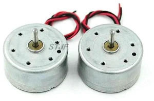 AJMRTC DC 300 Micro Brush Motor, 1.5V 3V 4.5V 5V 6V Multi Voltage Small DC Motor with 2 Wire 2mm Spacing 2 Pin Plug, Solar Powered Mini Electric Motor for DIY Toys, Model and Electronic Projects AJMRTC DC 300 Micro Brush Motor, 1.5V 3V 4.5V 5V 6V Multi Voltage Small DC Motor with 2 Wire 2mm Spacing 2 Pin Plug, Solar Powered Mini Electric Motor for DIY Toys, Model and Electronic Projects