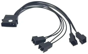 AJMRTC IDE Molex 4Pin to 3Pin Fan Splitter Power Cable, 4-Pin Molex to 3Pin Socket Adapter Cord for PC Motherboard Case Cooling Fan, Desktop Computer Internal Fan Power Supply Extension Wire AJMRTC IDE Molex 4Pin to 3Pin Fan Splitter Power Cable, 4-Pin Molex to 3Pin Socket Adapter Cord for PC Motherboard Case Cooling Fan, Desktop Computer Internal Fan Power Supply Extension Wire