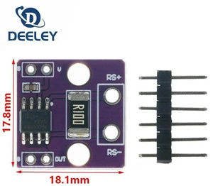AJMRTC MAX4080SASA Current Sense Amplifier Module, High Precision Current Detector Board, MAX4080 Current Measuring Module, 4.5V, 190uA for Electronic Testing & DIY Projects AJMRTC MAX4080SASA Current Sense Amplifier Module, High Precision Current Detector Board, MAX4080 Current Measuring Module, 4.5V, 190uA for Electronic Testing & DIY Projects