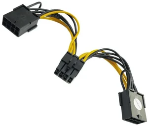 AJMRTC PCIe GPU 8Pin Male to Dual 2-Port Female Power Cable, 18AWG Heavy Gauge Wire, PCI-E Graphics Card Power Cord Compatible with Tesla K80 M40 M60 P40 P100 GPU Mining & Server Graphics Cards AJMRTC PCIe GPU 8Pin Male to Dual 2-Port Female Power Cable, 18AWG Heavy Gauge Wire, PCI-E Graphics Card Power Cord Compatible with Tesla K80 M40 M60 P40 P100 GPU Mining & Server Graphics Cards