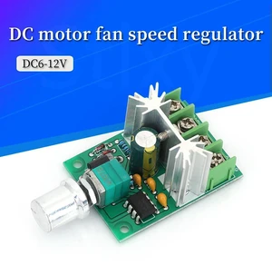 AJMRTC 6A PWM DC Motor Speed Controller Board, 6V-12V Voltage Regulator Motor Speed Regulator with Switch, Adjustable DC Motor Speed Control Module for Small DC Motors, Electronic DIY and Automation AJMRTC 6A PWM DC Motor Speed Controller Board, 6V-12V Voltage Regulator Motor Speed Regulator with Switch, Adjustable DC Motor Speed Control Module for Small DC Motors, Electronic DIY and Automation