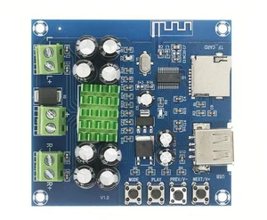 AJMRTC XH-M422 C3-001 TPA3116D2 Bluetooth 4.0 Amplifier Board, DC12-24V 50W+50W Dual Channel Stereo Audio Amp Module, Bluetooth USB U Disk TF Card Music Player for Speaker DIY Home Audio Projects AJMRTC XH-M422 C3-001 TPA3116D2 Bluetooth 4.0 Amplifier Board, DC12-24V 50W+50W Dual Channel Stereo Audio Amp Module, Bluetooth USB U Disk TF Card Music Player for Speaker DIY Home Audio Projects