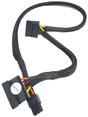 AJMRTC Small 6Pin to 2X 15Pin SATA Power Cable 50cm, 6 Pin to Dual 15 Pin SATA Splitter Power Cord for 3250 3268 3650 3653 3660 3667 3668 PC, HDD SSD Hard Disk Drive Power Supply Wire AJMRTC Small 6Pin to 2X 15Pin SATA Power Cable 50cm, 6 Pin to Dual 15 Pin SATA Splitter Power Cord for 3250 3268 3650 3653 3660 3667 3668 PC, HDD SSD Hard Disk Drive Power Supply Wire