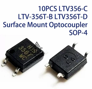 AJMRTC 10PCS LTV356-C LTV-356T-B LTV356T-D SOP-4 Surface Mount Optocoupler, High Isolation Voltage Opto-isolator, Phototransistor Output Optocoupler Chip for Power Supply, Circuit Isolation AJMRTC 10PCS LTV356-C LTV-356T-B LTV356T-D SOP-4 Surface Mount Optocoupler, High Isolation Voltage Opto-isolator, Phototransistor Output Optocoupler Chip for Power Supply, Circuit Isolation