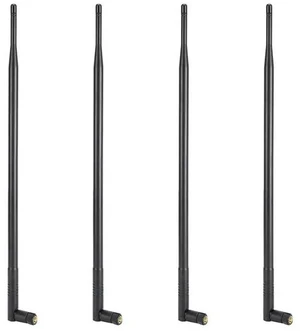 AJMRTC 4 Pack 12DBI 2.4G/5G Dual Band High Gain WiFi Antenna, Long Range Omni Directional Wireless Antenna with RPSMA Connector, Replacement Antenna for WiFi Router, Network Card, Wireless Network AJMRTC 4 Pack 12DBI 2.4G/5G Dual Band High Gain WiFi Antenna, Long Range Omni Directional Wireless Antenna with RPSMA Connector, Replacement Antenna for WiFi Router, Network Card, Wireless Network