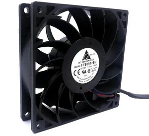 AJMRTC 1Pcs 9025 Cooling Fan 92×92×25mm FFB0912SH, DC 12V 1.04A Dual Ball Bearing High Speed Case Fan with Connector for Server, Cabinet, Industrial Equipment Cooling AJMRTC 1Pcs 9025 Cooling Fan 92×92×25mm FFB0912SH, DC 12V 1.04A Dual Ball Bearing High Speed Case Fan with Connector for Server, Cabinet, Industrial Equipment Cooling