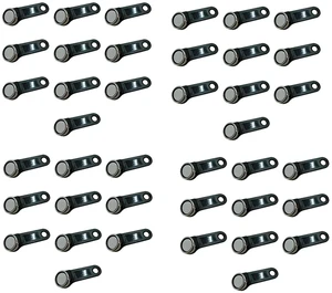 AJMRTC 40Pcs DS1990A-F5 TM Card Ibutton Tag with Wall-Mounted Black Holder, 1-Wire RFID Touch Memory Key, Read Only IButton Token for Access Control, Door Entry & Identity Recognition System AJMRTC 40Pcs DS1990A-F5 TM Card Ibutton Tag with Wall-Mounted Black Holder, 1-Wire RFID Touch Memory Key, Read Only IButton Token for Access Control, Door Entry & Identity Recognition System