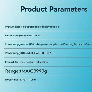 AJMRTC 2Pcs HX711 Load Cell AD Weight Pressure Sensor Module with Digital Display, 24-Bit Precision Weighing Instrument Electronic Scale Module for DIY Weight Measurement Force Detection Project AJMRTC 2Pcs HX711 Load Cell AD Weight Pressure Sensor Module with Digital Display, 24-Bit Precision Weighing Instrument Electronic Scale Module for DIY Weight Measurement Force Detection Project