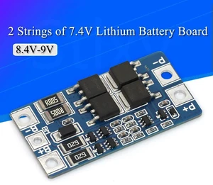 AJMRTC 2S 10A 7.4V Lithium Battery Protection Board, 8.4V BMS with Balance Function, Overcharge Over Discharge Overcurrent Short Circuit Protection, Stlxy 2S Li-ion Battery Management Module AJMRTC 2S 10A 7.4V Lithium Battery Protection Board, 8.4V BMS with Balance Function, Overcharge Over Discharge Overcurrent Short Circuit Protection, Stlxy 2S Li-ion Battery Management Module