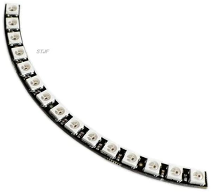 AJMRTC Ring Wall Clock LED Panel, 15X Ultra Bright WS2812 5050 RGB LED Lamp Board with Integrated Drivers, Buy 4pcs to Assemble 60 LEDs Ring, Programmable RGB Light Module for DIY Wall Clock Projects AJMRTC Ring Wall Clock LED Panel, 15X Ultra Bright WS2812 5050 RGB LED Lamp Board with Integrated Drivers, Buy 4pcs to Assemble 60 LEDs Ring, Programmable RGB Light Module for DIY Wall Clock Projects