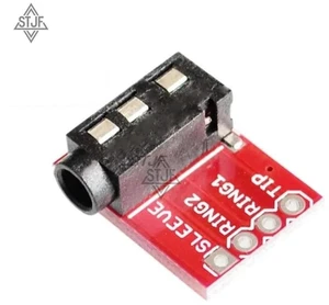 AJMRTC TRRS 3.5mm Audio Jack Holder Module, MP3 Stereo Headphone Video Microphone Interface Breakout Board, 3.5mm TRRS Audio Socket Module for Audio Signal Input Output and Electronic DIY Projects AJMRTC TRRS 3.5mm Audio Jack Holder Module, MP3 Stereo Headphone Video Microphone Interface Breakout Board, 3.5mm TRRS Audio Socket Module for Audio Signal Input Output and Electronic DIY Projects