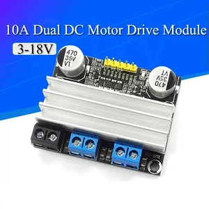 AJMRTC 10A Dual DC Motor Driver Module, 3-18V Low Voltage High Current, PWM Speed Control, Forward & Reverse Rotation, Supports LED Dimming for DC Motor and Electronic DIY Projects AJMRTC 10A Dual DC Motor Driver Module, 3-18V Low Voltage High Current, PWM Speed Control, Forward & Reverse Rotation, Supports LED Dimming for DC Motor and Electronic DIY Projects