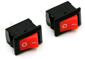 AJMRTC 10Pcs KCD11 Rocker Switch, 10x15mm SPST 2Pin 3A 250V Push Button On/Off Snap-in Switch, Black 10MM*15MM Panel Mount Rocker Switches for Household Appliance DIY Circuit AJMRTC 10Pcs KCD11 Rocker Switch, 10x15mm SPST 2Pin 3A 250V Push Button On/Off Snap-in Switch, Black 10MM*15MM Panel Mount Rocker Switches for Household Appliance DIY Circuit