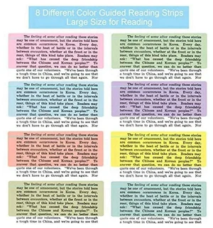 AJMRTC 32Pcs Guided Reading Highlight Strips, Colored Overlay Bookmark Reading Tracking Rulers With Guide Line, Reading Aids Tools for Dyslexia, ADHD, Visual Stress, Students Classroom & Home Learning AJMRTC 32Pcs Guided Reading Highlight Strips, Colored Overlay Bookmark Reading Tracking Rulers With Guide Line, Reading Aids Tools for Dyslexia, ADHD, Visual Stress, Students Classroom & Home Learning