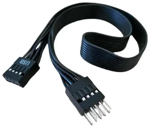 AJMRTC Motherboard 9Pin USB 2.0 Male to Female Extension Dupont Cable, 30cm Internal Mainboard USB Header Data Cord Wire, 9 Pin USB2.0 Header Extension Line for PC Computer DIY Modification AJMRTC Motherboard 9Pin USB 2.0 Male to Female Extension Dupont Cable, 30cm Internal Mainboard USB Header Data Cord Wire, 9 Pin USB2.0 Header Extension Line for PC Computer DIY Modification