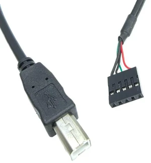 AJMRTC 50cm PC Motherboard Internal 5Pin Single Row Female to B Male Dupont Data Cable, Mainboard 5 Pin Header to USB-B Male Cord Wire for Printer, Computer Internal USB Signal Transmission DIY Wiring AJMRTC 50cm PC Motherboard Internal 5Pin Single Row Female to B Male Dupont Data Cable, Mainboard 5 Pin Header to USB-B Male Cord Wire for Printer, Computer Internal USB Signal Transmission DIY Wiring