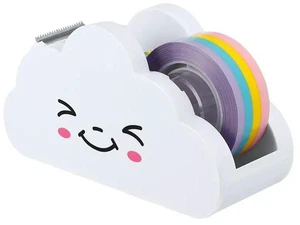AJMRTC 1Pcs Cute Desktop Tape Dispenser, Cloud Shape Rainbow Tape Cutter, Portable Handheld Tape Holder for Student Handbook, DIY Scrapbooking, Gift Wrapping, Office and School Stationery Supplies AJMRTC 1Pcs Cute Desktop Tape Dispenser, Cloud Shape Rainbow Tape Cutter, Portable Handheld Tape Holder for Student Handbook, DIY Scrapbooking, Gift Wrapping, Office and School Stationery Supplies