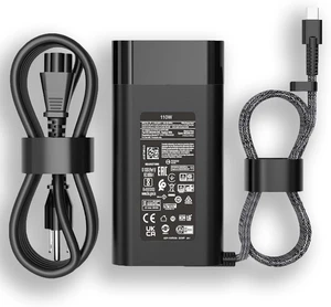 110W USB C Laptop Charger, 100W PD Type-C AC Adapter for HP ZBook Firefly 16 G9 G10 G11, Spectre Fold 17 x360, EliteBook 865 G9 860 G10 Notebook, Replacement Power Supply with Cable 110W USB C Laptop Charger, 100W PD Type-C AC Adapter for HP ZBook Firefly 16 G9 G10 G11, Spectre Fold 17 x360, EliteBook 865 G9 860 G10 Notebook, Replacement Power Supply with Cable