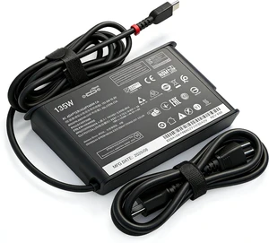 Slim 135W USB-C Laptop AC Charger Power Adapter for Lenovo ThinkPad P16 P16s 21BU T16 Gen1 Gen2 Z16 AMD Gen1 ThinkBook 14 Gen2 ITL 20VD ADL135YSDC3A SA10R16963 5A10W86296 Slim 135W USB-C Laptop AC Charger Power Adapter for Lenovo ThinkPad P16 P16s 21BU T16 Gen1 Gen2 Z16 AMD Gen1 ThinkBook 14 Gen2 ITL 20VD ADL135YSDC3A SA10R16963 5A10W86296