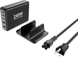 240W GaN USB C Charger, 5-Port PD 100W PPS45W QC3.0 30W Super Fast Charging Station, Multi-Port Power Adapter for MacBook Pro iPad iPhone 15 14 Samsung S23 S22 Pixel and More Devices 240W GaN USB C Charger, 5-Port PD 100W PPS45W QC3.0 30W Super Fast Charging Station, Multi-Port Power Adapter for MacBook Pro iPad iPhone 15 14 Samsung S23 S22 Pixel and More Devices