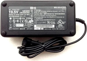 Genuine 150W 19.5V 7.7A AC Power Supply Adapter VGP-AC19V54, Complete with AC Power Cord Mains PSU Battery Charger for Sony VAIO Notebook and All-in-One Desktop PC Genuine 150W 19.5V 7.7A AC Power Supply Adapter VGP-AC19V54, Complete with AC Power Cord Mains PSU Battery Charger for Sony VAIO Notebook and All-in-One Desktop PC