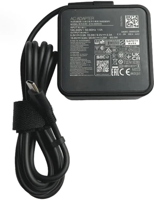 65W 20V 3.25A USB Type-C Laptop Charger Compatible with Asus A19-065N3A Notebook Replacement AC Power Supply Adapter with Power Cable Cord 65W 20V 3.25A USB Type-C Laptop Charger Compatible with Asus A19-065N3A Notebook Replacement AC Power Supply Adapter with Power Cable Cord