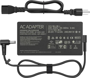 240W 20V 12A Laptop Charger AC Power Adapter Compatible with Asus ROG Zephyrus G14 G15 M16 G16 S15 S17, Flow X16, Strix Scar 15, TUF Gaming A15 A17 F15 F16 F17, Replace AD240-00E ADP-240EB B Gaming 240W 20V 12A Laptop Charger AC Power Adapter Compatible with Asus ROG Zephyrus G14 G15 M16 G16 S15 S17, Flow X16, Strix Scar 15, TUF Gaming A15 A17 F15 F16 F17, Replace AD240-00E ADP-240EB B Gaming