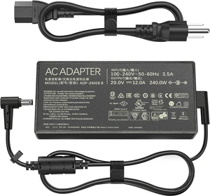 240W 20V 12A Laptop Charger AC Power Supply Cord Compatible with Asus ROG Zephyrus G14 G15 M16 G16 S15 S17, Flow X16, Strix Scar 15, TUF Gaming A15 A17 F15 F16 F17, Replace AD240-00E ADP-240EB 240W 20V 12A Laptop Charger AC Power Supply Cord Compatible with Asus ROG Zephyrus G14 G15 M16 G16 S15 S17, Flow X16, Strix Scar 15, TUF Gaming A15 A17 F15 F16 F17, Replace AD240-00E ADP-240EB