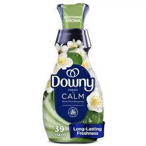 Downy Calm Liquid Fabric Softener, White Tea and Bergamot scent, 26 fl oz, 39 Loads Downy Calm Liquid Fabric Softener, White Tea and Bergamot scent, 26 fl oz, 39 Loads