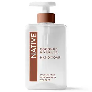 Native Liquid Hand Soap, Coconut & Vanilla, Non-drying, Naturally Derived Cleansers, Sulfate Free, 13 fl oz Native Liquid Hand Soap, Coconut & Vanilla, Non-drying, Naturally Derived Cleansers, Sulfate Free, 13 fl oz
