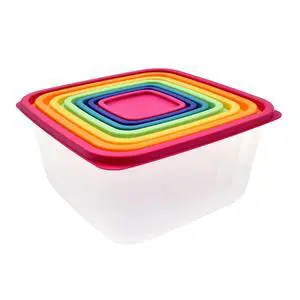 Mainstays Plastic Rainbow Food Storage Set, Multi Color, 14 Count, Best for Leftover Storage and Reheating Mainstays Plastic Rainbow Food Storage Set, Multi Color, 14 Count, Best for Leftover Storage and Reheating