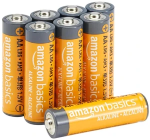 Amazon Basics 8-Pack AA Alkaline High-Performance Batteries, 1.5 Volt, 10-Year Shelf Life, Long-lasting Power Amazon Basics 8-Pack AA Alkaline High-Performance Batteries, 1.5 Volt, 10-Year Shelf Life, Long-lasting Power