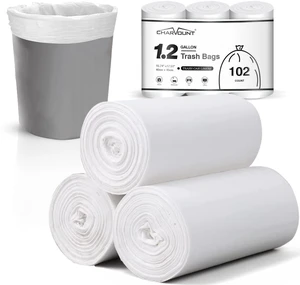 Charmount 1.2 Gallon Small Trash Bags, 102 Count Charmount 1.2 Gallon Small Trash Bags, 102 Count