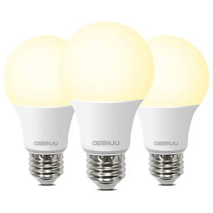 DEGNJU A19 LED Light Bulbs, 60W Equivalent, Soft White 2700K, 800 Lumens, E26 Base, Non-Dimmable, 8W, Warm White, 3 Pack DEGNJU A19 LED Light Bulbs, 60W Equivalent, Soft White 2700K, 800 Lumens, E26 Base, Non-Dimmable, 8W, Warm White, 3 Pack