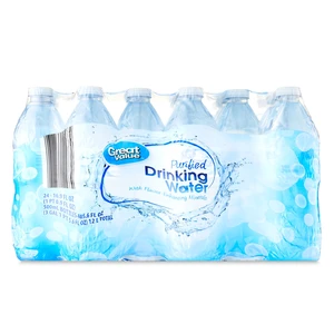Great Value Purified Drinking Water 16.9Fl Oz 24 Count Great Value Purified Drinking Water 16.9Fl Oz 24 Count