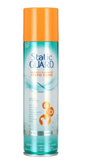 Static Guard Anti-Static Spray, Fresh Linen Scent, 5.5 oz Spray Can Static Guard Anti-Static Spray, Fresh Linen Scent, 5.5 oz Spray Can