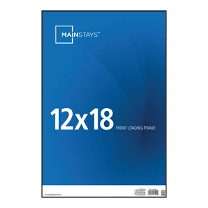 Mainstays 12x18 Black Front-Loading Picture Frame Mainstays 12x18 Black Front-Loading Picture Frame