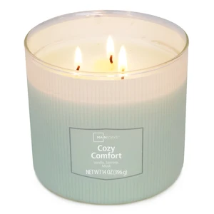 14 oz Mainstays Cozy Comfort 3-Wick Textured Wrapped Scented Candle 14 oz Mainstays Cozy Comfort 3-Wick Textured Wrapped Scented Candle