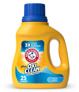 ARM & HAMMER Plus OxiClean Ultra Stain Fighters Liquid Laundry Detergent, Fresh Scent, 32.5 Fl Oz ARM & HAMMER Plus OxiClean Ultra Stain Fighters Liquid Laundry Detergent, Fresh Scent, 32.5 Fl Oz