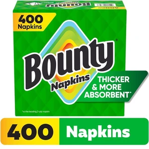 Bounty Everyday Disposable Paper Napkins White 400 Count Bounty Everyday Disposable Paper Napkins White 400 Count