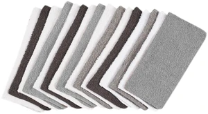 Mainstays 18-Pack Washcloth Bundle, Grey Multi Mainstays 18-Pack Washcloth Bundle, Grey Multi