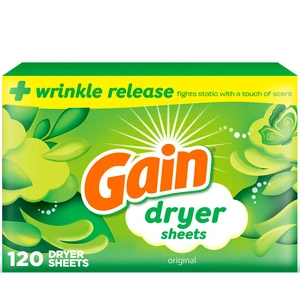 Gain Dryer Sheets, 120 Count, Original Scent Gain Dryer Sheets, 120 Count, Original Scent