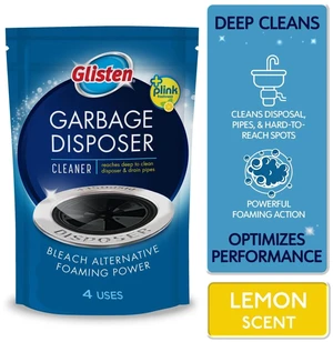 Glisten Disposer Care Cleaner Lemon Scent, 4 Packets Glisten Disposer Care Cleaner Lemon Scent, 4 Packets