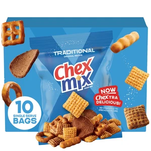 Chex Mix Snack Mix Traditional Original Recipe Multipack 10Ct 17.5oz Chex Mix Snack Mix Traditional Original Recipe Multipack 10Ct 17.5oz