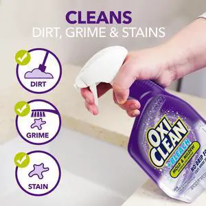 OxiClean Plus Bleach, No Drip Foam, Mold & Mildew Bathroom Stain Remover, 30 oz OxiClean Plus Bleach, No Drip Foam, Mold & Mildew Bathroom Stain Remover, 30 oz